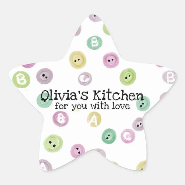 Kids Bakery  Star Sticker (Front)