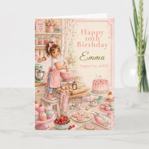 Kids Baking Birthday Card