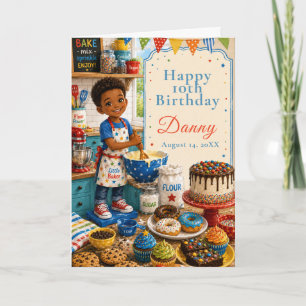 Kids Baking Birthday Card