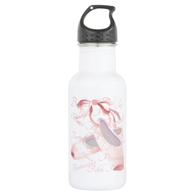 Kids Ballet Dance Personalised 532 Ml Water Bottle (Front)
