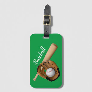 Kids Baseball Luggage Tag