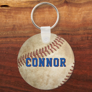 Kids Baseball Personalised Backpack Tag Key Ring