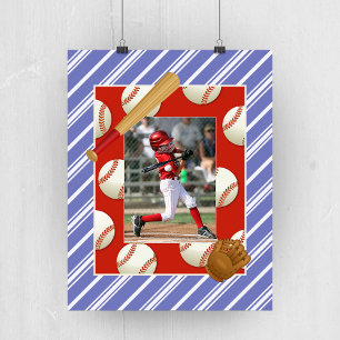 Kids' Baseball Photo Poster 