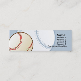 Kids Baseball Skinny Profile Cards
