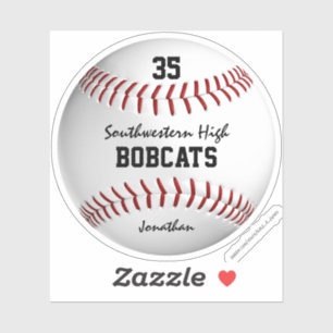 kids baseball softball custom team name sticker