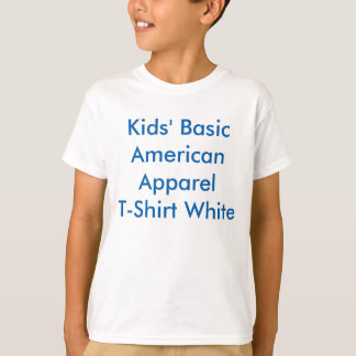 Kids' Basic Apparel T-Shirt, White T-Shirt
