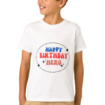 Kids Basic boy T-Shirt happy birthday herro