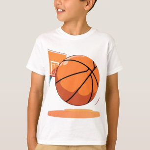 Kids' Basic T-Shirt - Big Basketball