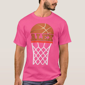 Kids Basketball Apparels Boy Custom Name Alex Yout T-Shirt