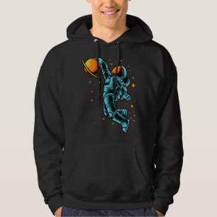 Kids Basketball Astronaut Men's Women's Hoodie