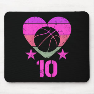 Kids Basketball Birthday 10 Year Old Boy Girl Tent Mouse Mat