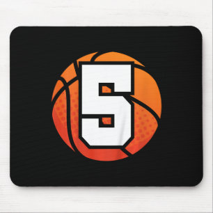 Kids Basketball Birthday 5 Number Five Year Old B Mouse Mat