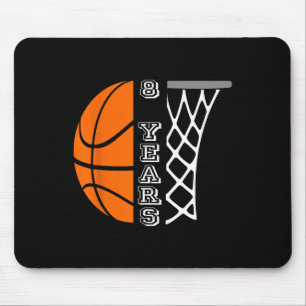 Kids Basketball Birthday For Boys 8 Years Old Gift Mouse Mat