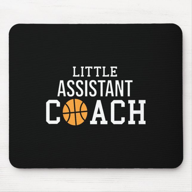 Kids Basketball Coach Gift  for Child Assistant Co Mouse Mat (Front)