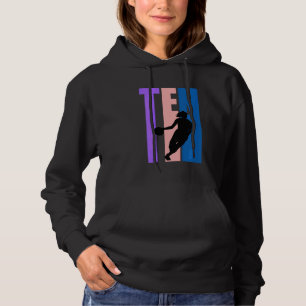 Kids Basketball Girl 10 Today Birthday 10th Tenth Hoodie