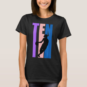 Kids Basketball Girl 10 Today Birthday 10th Tenth  T-Shirt