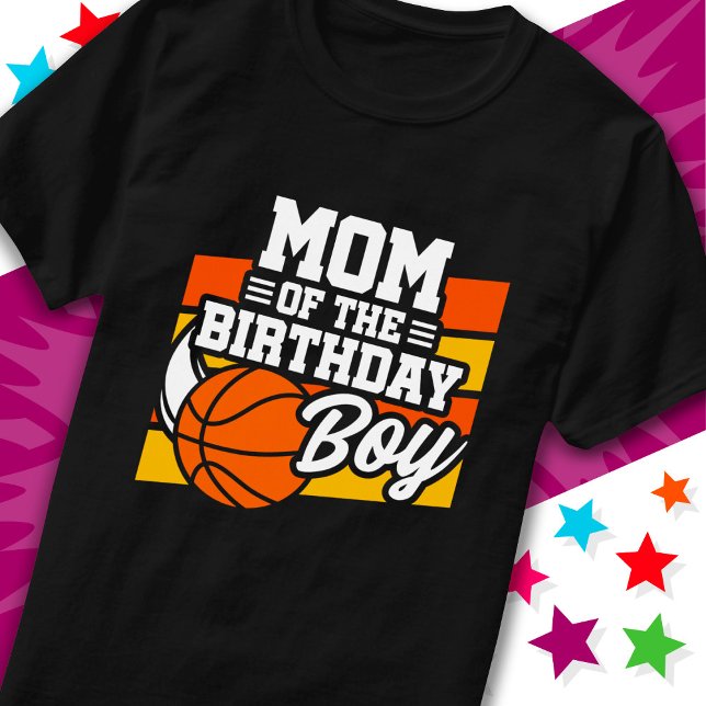 Kids Basketball Party Mum of the Birthday Boy T-Shirt (Creator Uploaded)