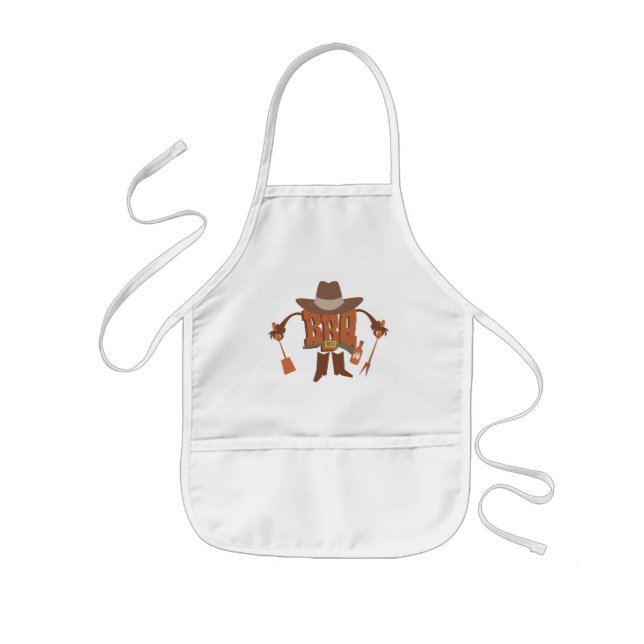 KIDS BBQ APRON. PERSONALISE WITH NAME OR OTHER APRON (Front)