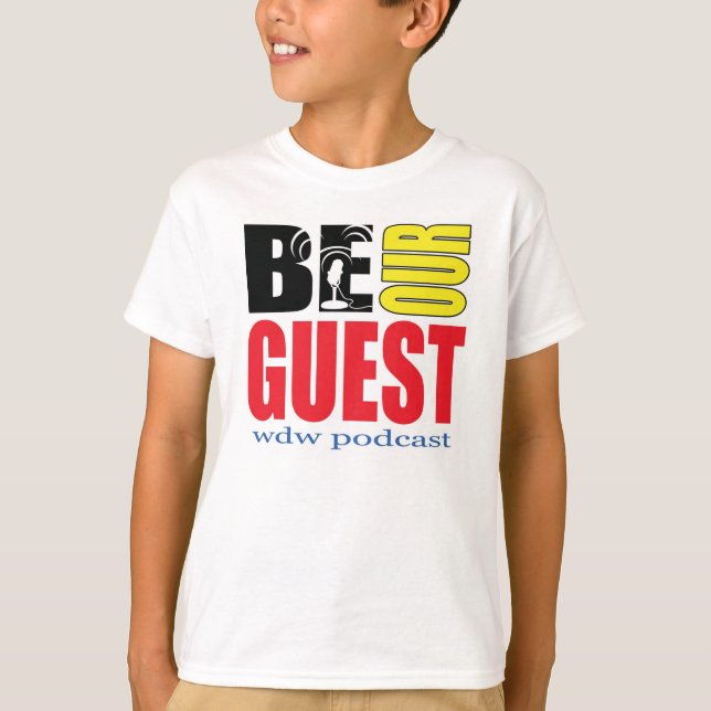 Kids Be Our Guest Podcast T-Shirt (Front)