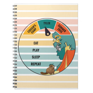 Kid's Beaver Snake Opossum Camp Diary Notebook
