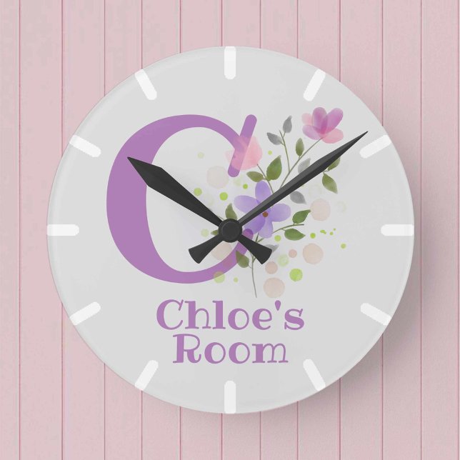 Kids Bedroom Clock with Name Chloe (Creator Uploaded)