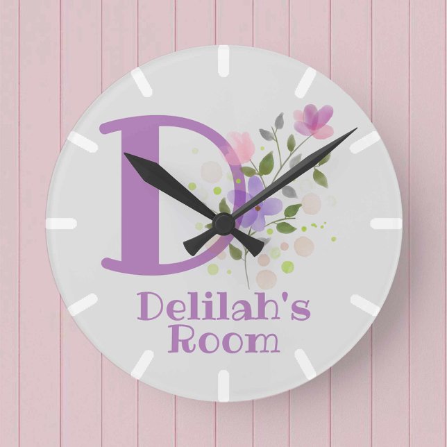 Kids Bedroom Clock with Name Delilah (Creator Uploaded)
