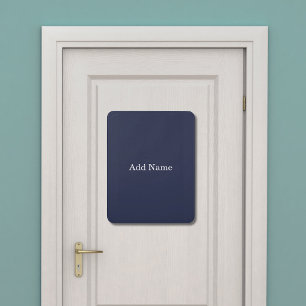 Kid's Bedroom Modern Vertical Door Sign Add Photo