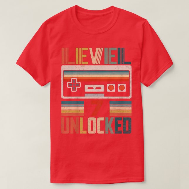 Kids Best Of 2015 Unlocked Level 7 Birthday Gift V T-Shirt (Design Front)