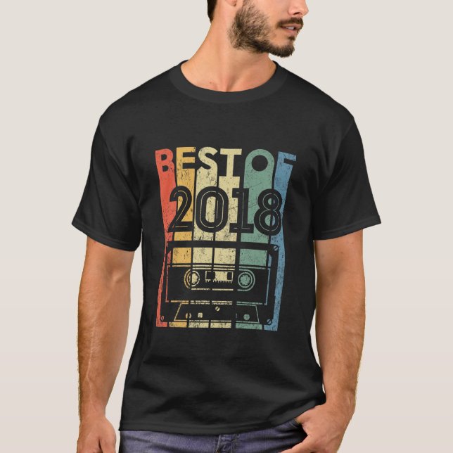 Kids Best Of 2018 4 Year Old Gifts Cassette Tape 4 T-Shirt (Front)
