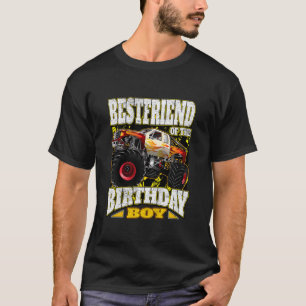Kids Bestfriend Of Birthday Boy  Monster Truck T-Shirt