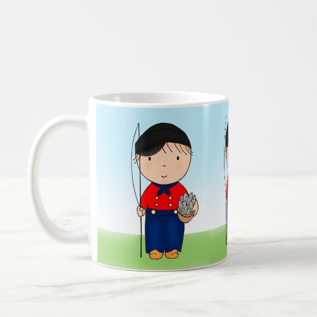 Kids Bible Cartoon  Coffee Mug (Left)