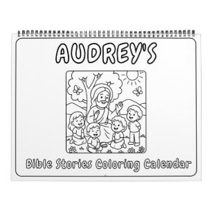 Kids Bible Stories Coloring Calendar