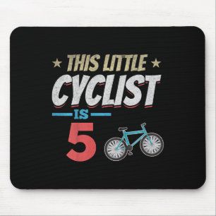 Kids Bicycle Cycling This Little Cyclist Is 5th Bi Mouse Mat