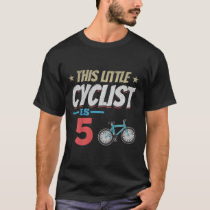 Kids Bicycle Cycling This Little Cyclist Is 5th Bi T-Shirt