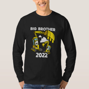 Kids Big Brother 2022 Excavator Digger Constructio T-Shirt
