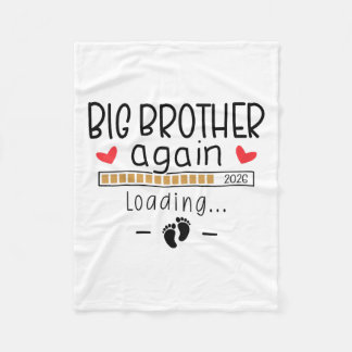 Kids Big Brother Again Est 2026 - 3rd Baby Pregnan Fleece Blanket
