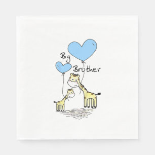 Kids Big Brother Cute Giraffes Gift Idea Toddler S Napkin