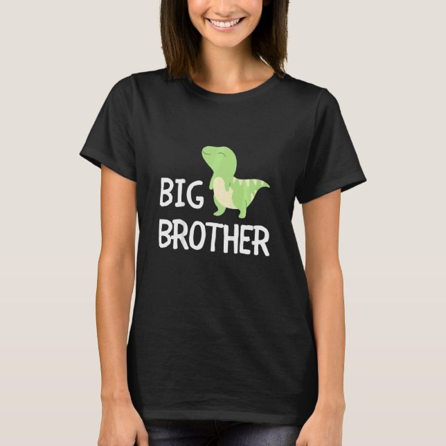 Kids Big Brother Dinosaur Best Bro Ever World's Gr T-Shirt (Front)