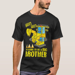 Kids Big Brother Excavator I'm Going To Be A Big B T-Shirt