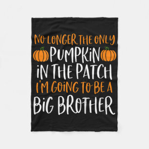 Kids Big Brother Fall Pregnancy Announcement Hallo Fleece Blanket
