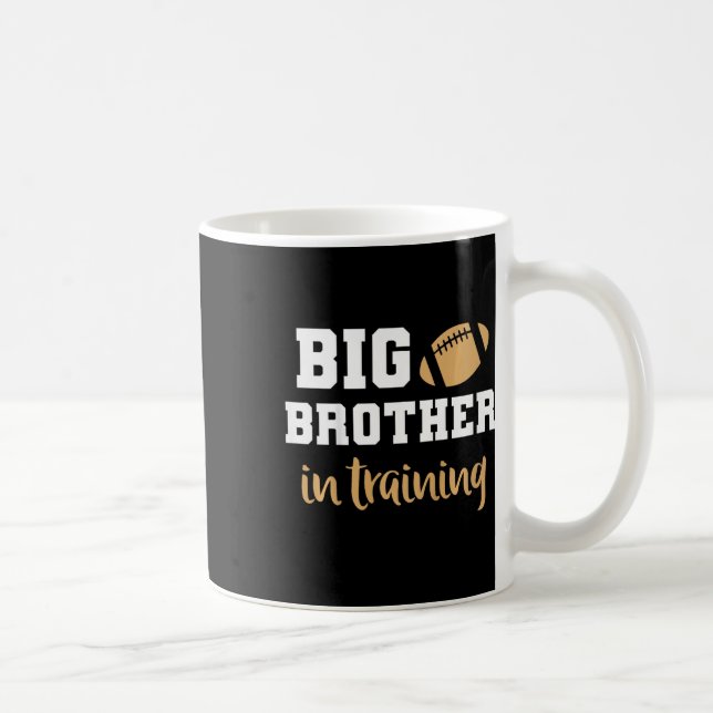 Kids Big Brother Football Pregnancy Announcement S Coffee Mug (Right)