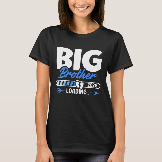 Kids Big Brother Loading 2026 for Boy T-Shirt (Front)