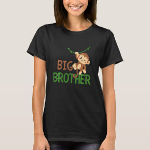 Kids Big Brother Monkey Animal Best Bro Ever World T-Shirt