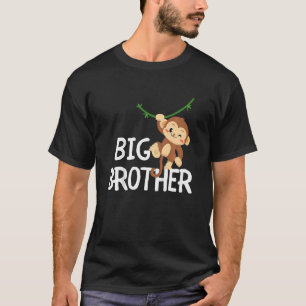 Kids Big Brother Monkey Animal Best Bro Ever World T-Shirt