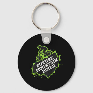Kids Biking Future Mountain Biker _1  Key Ring