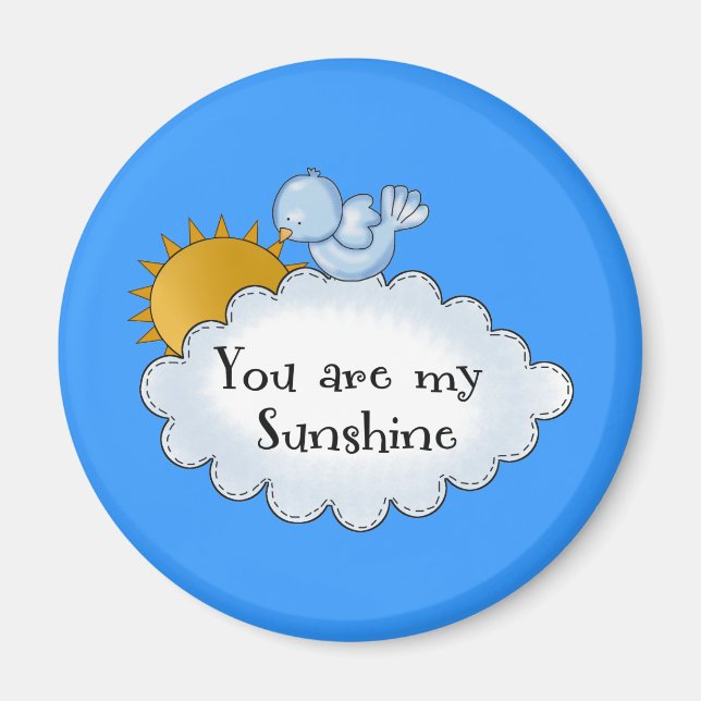 Kid's Bird Sun You Are My Sunshine Magnet (Front)