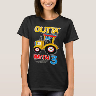 Kids Birthday 3 Year Old Tractor Third Party 3rd T-Shirt