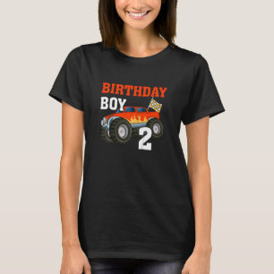 Kids Birthday Boy 2 Two Race Car 2nd Birthday Rac T-Shirt