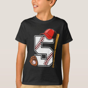 Kids Birthday Boy 5 Five Bysebyll 5th Birthday Bys T-Shirt