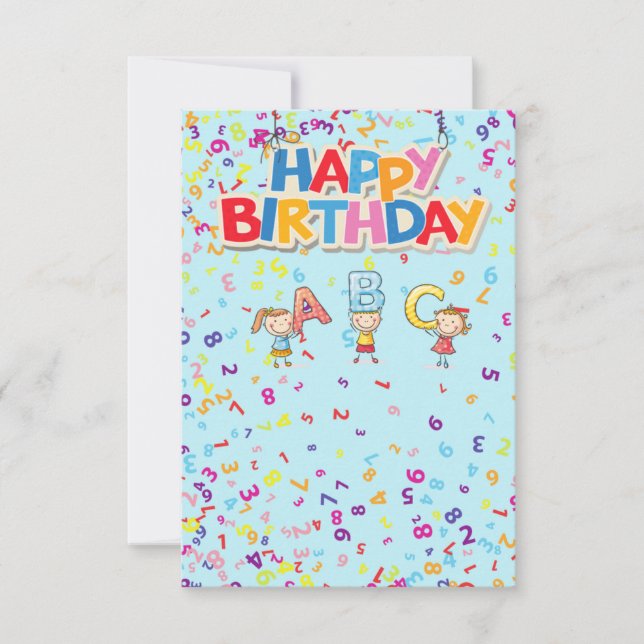 Kids Birthday Card  (Front)